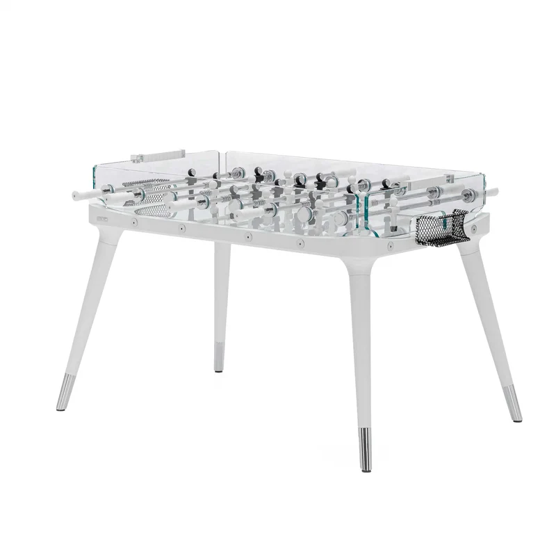 Glass Foosball Table 90°MINUTO II Chalk by Adriano Design for Teckell