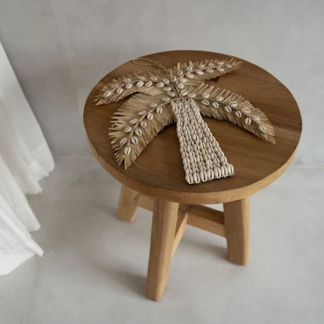 THE ATZIRI Hocker - Naturfarben