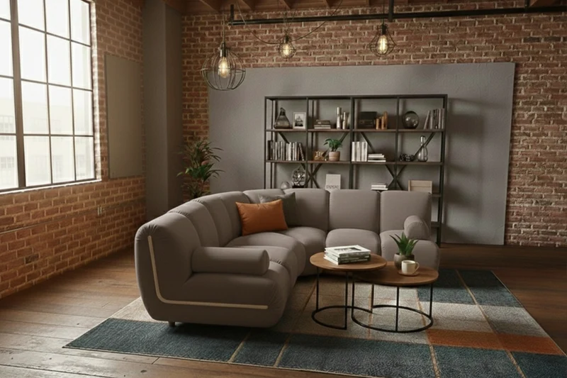 KAWOLA Modulsofa LAYLA Ecksofa 3 Module Velvet taupe