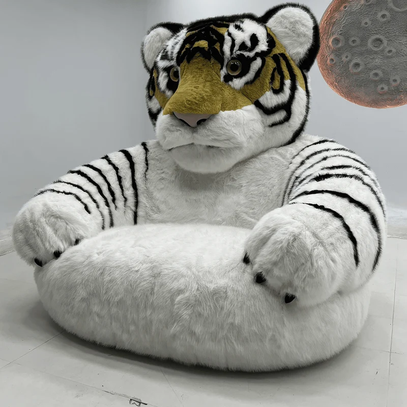 Giant Tiger Sofa - Luxury Plush Statement Furniture