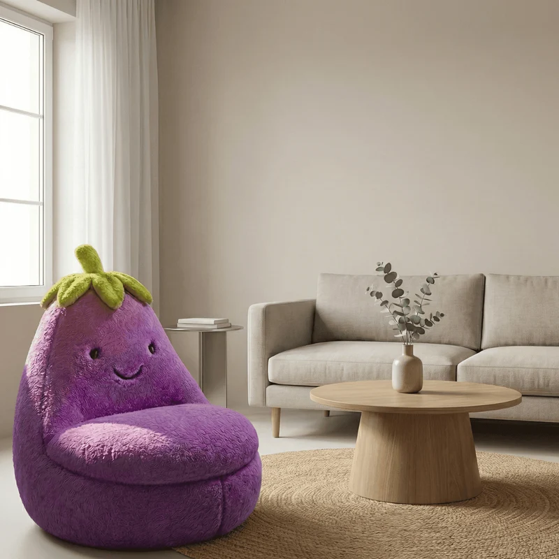 The Giant Eggplant Lounge Chair