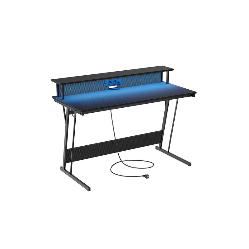 Schreibtisch mit Monitorständer