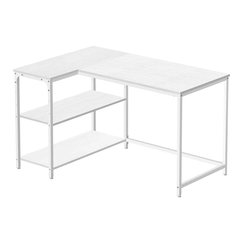 Eckschreibtisch in L Form mit Stauraum für Homeoffice