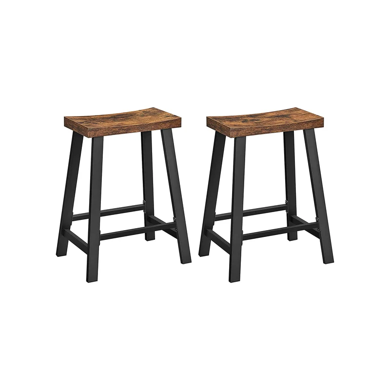 Barhocker mit gebogener Sitzfläche