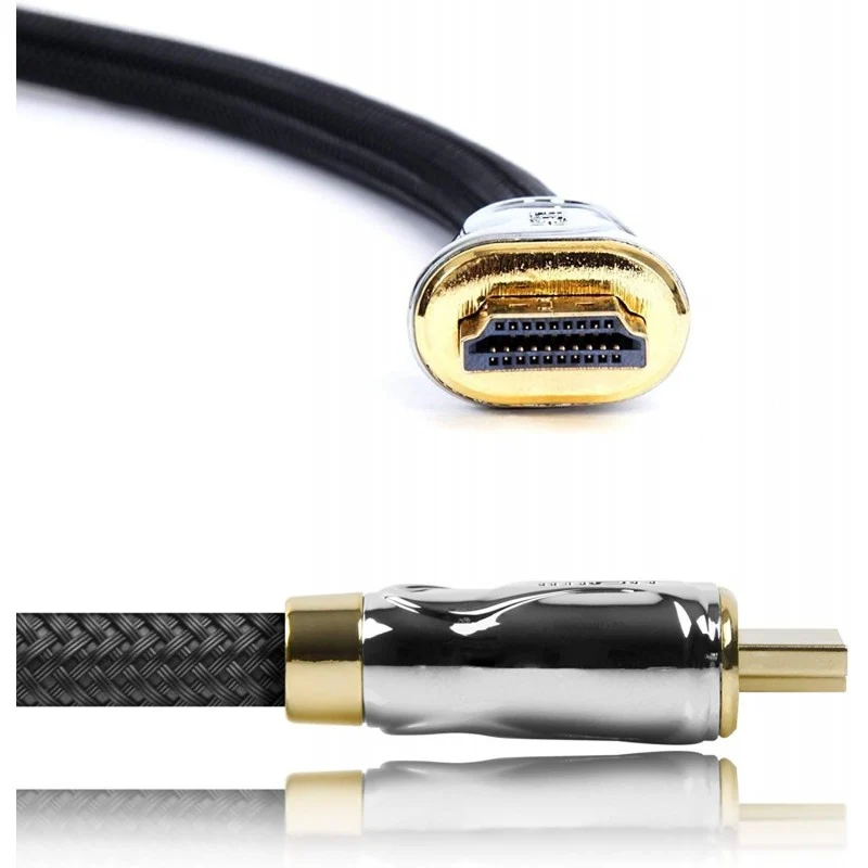 Duronic HDC04 HDMI-Kabel 1,5m - 24k Goldkontakte - High-Speed HDMI V2.0 für Ultra-HD 2160p 4K Auflösung - Für PS5 und VR