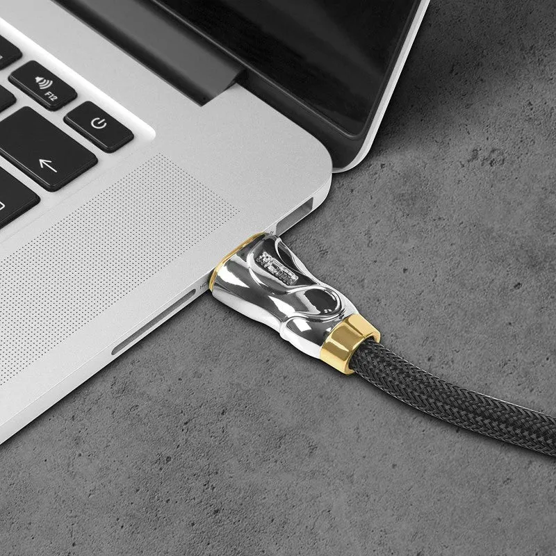 Duronic HDC04 HDMI-Kabel 2m - 24k Goldkontakte - High-Speed HDMI V2.0 für Ultra-HD 2160p 4K Auflösung - Für PS5 und VR