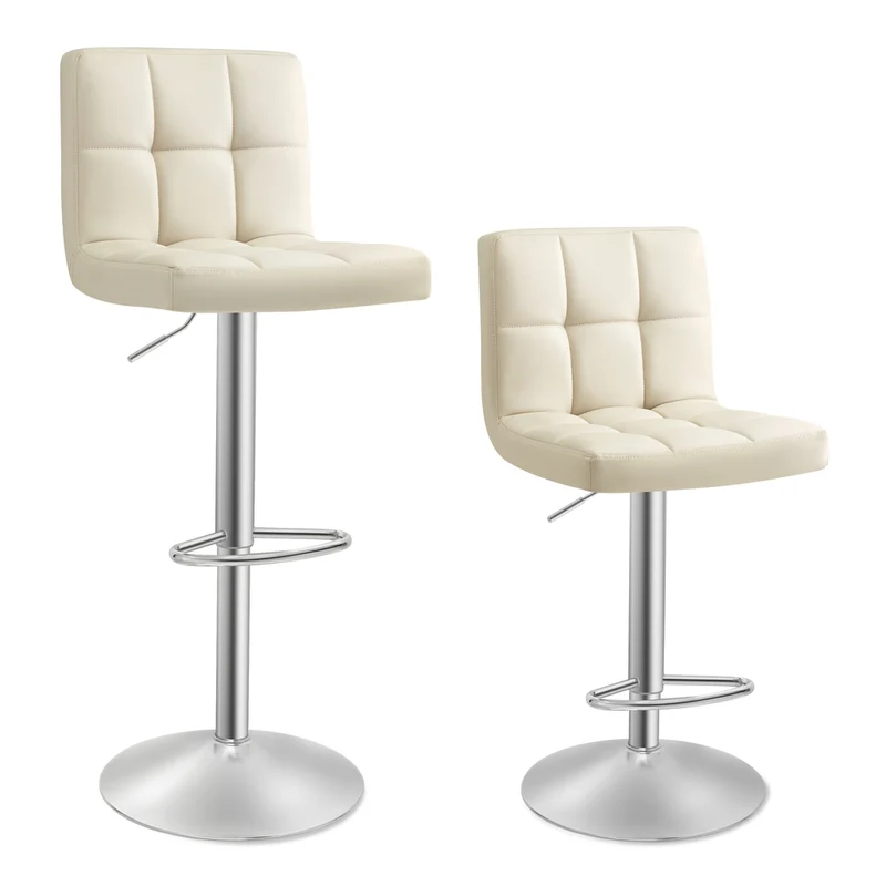 Barhocker Set mit Drehfunktion und Rückenlehne