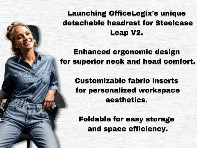 Steelcase Leap V2 Headrest - (Limited Quantity in Stock) - UTILITY PATENT PENDING