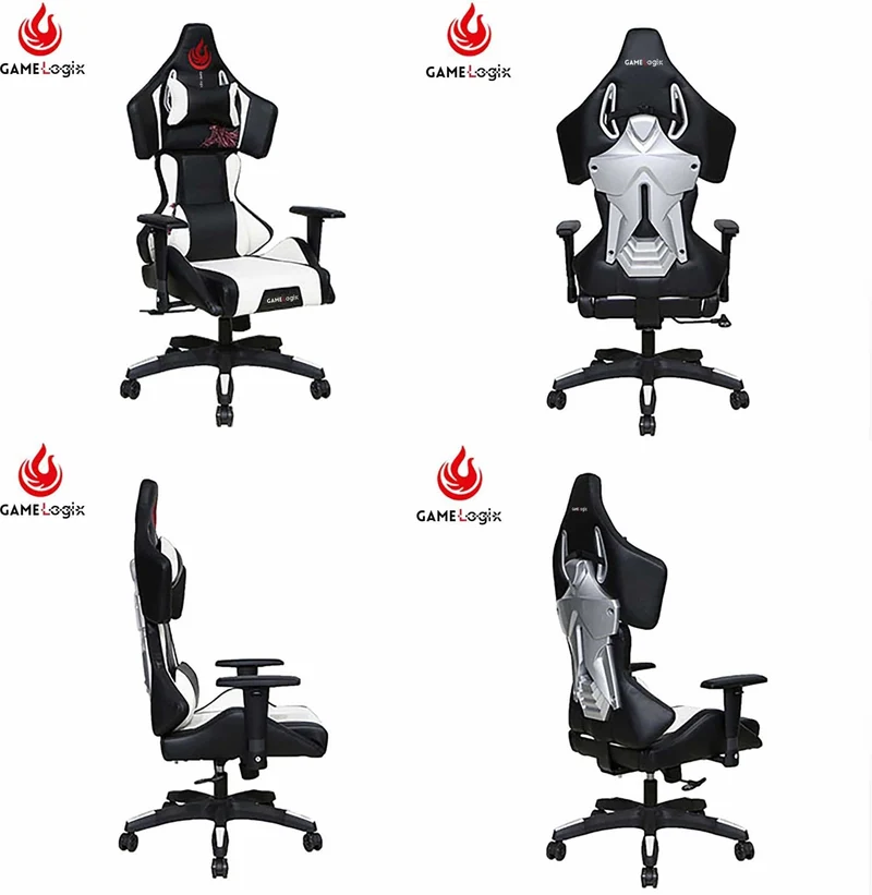 High Back Gaming Chair with Massage Lumbar