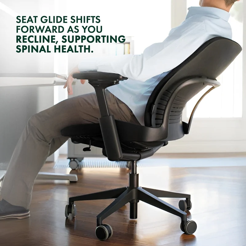 Steelcase Leap V2 Chair (Platinum Frame) Fully Renewed