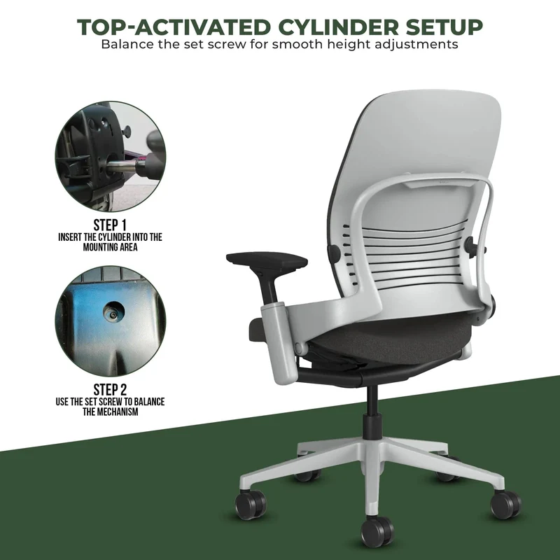 Steelcase Leap V2 Chair (Platinum Frame) Fully Renewed
