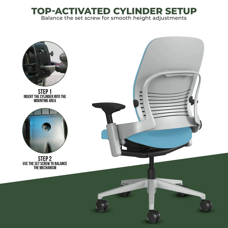 Steelcase Leap V2 Chair (Platinum Frame) Fully Renewed