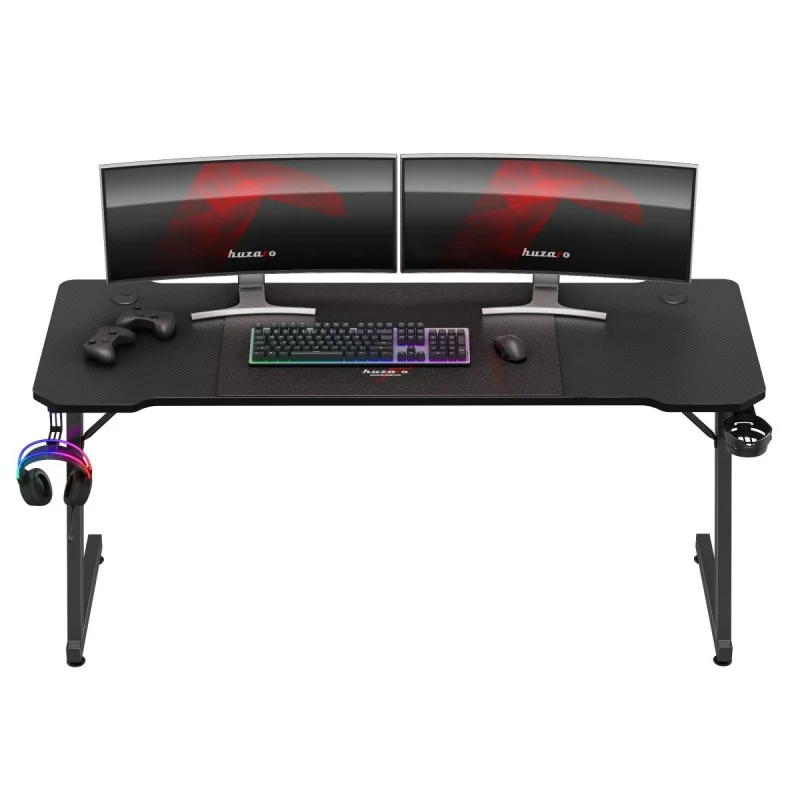 Gaming-Schreibtisch Huzaro Hero 4.8 Black 160 cm