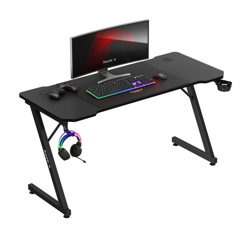 Gaming-Schreibtisch Huzaro Hero 3.3 Black 140 cm