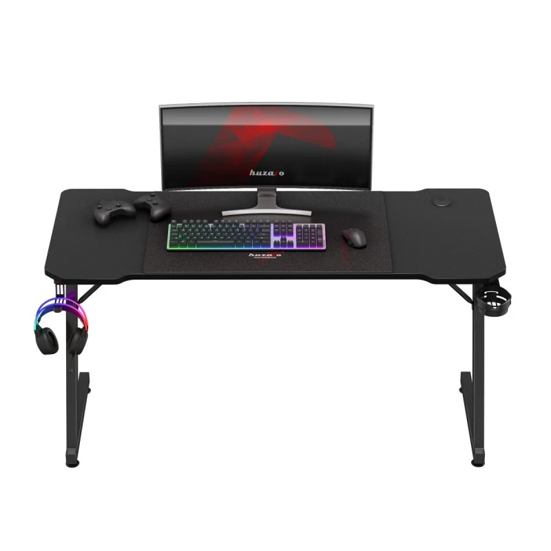 Gaming-Schreibtisch Huzaro Hero 3.3 Black 140 cm
