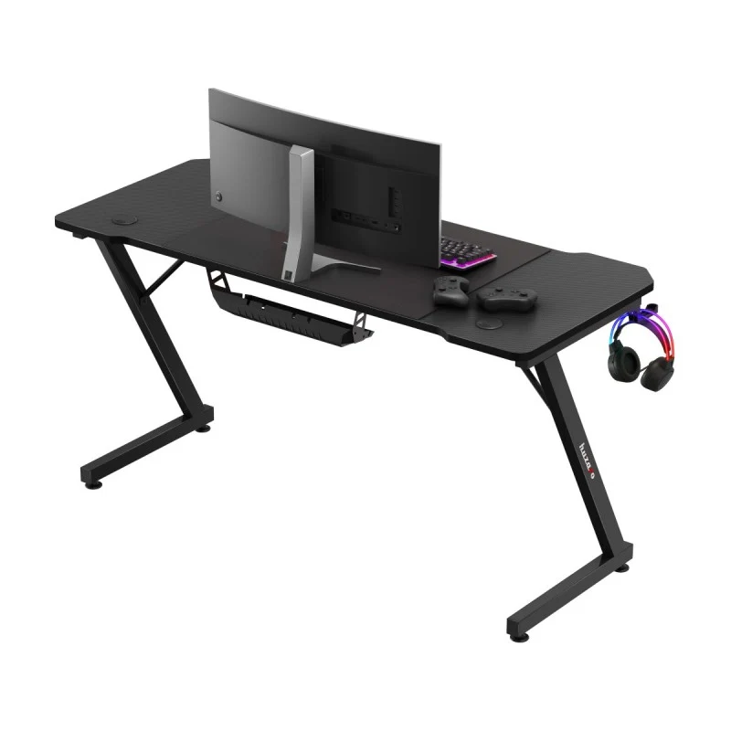 Gaming-Schreibtisch Huzaro Hero 3.3 Black 140 cm