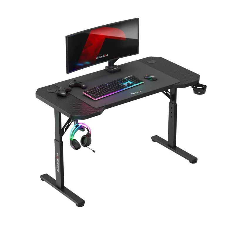 Gaming-Schreibtisch HUZARO Hero 2.6 Schwarz 120 cm