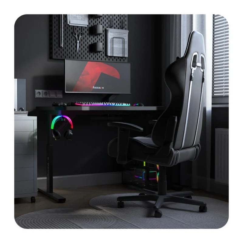 Gaming-Schreibtisch HUZARO Hero 2.6 Schwarz 120 cm