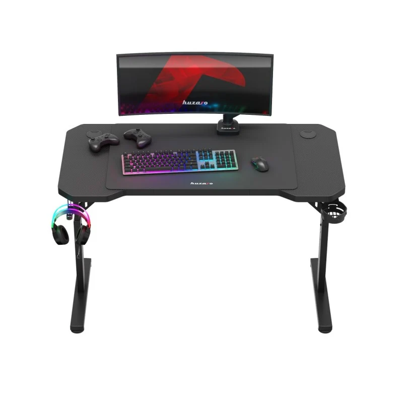 Gaming-Schreibtisch HUZARO Hero 2.6 Schwarz 120 cm
