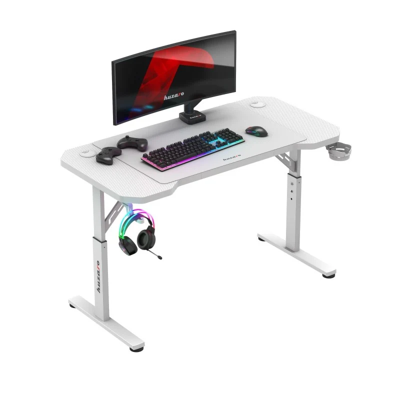 Gaming-Schreibtisch HUZARO Hero 2.6 White 120 cm