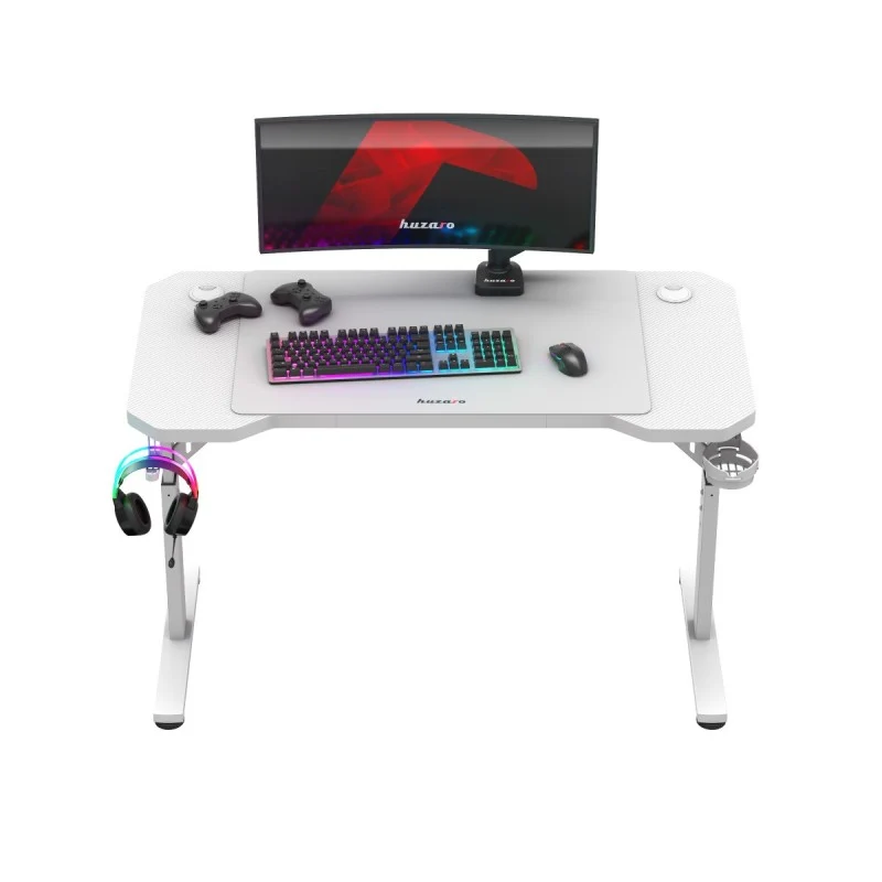 Gaming-Schreibtisch HUZARO Hero 2.6 White 120 cm