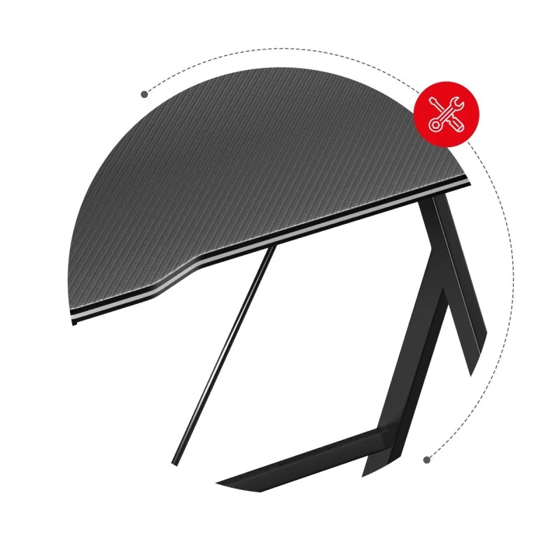 Gaming-Schreibtisch Huzaro Hero 1.4 Black 100 cm