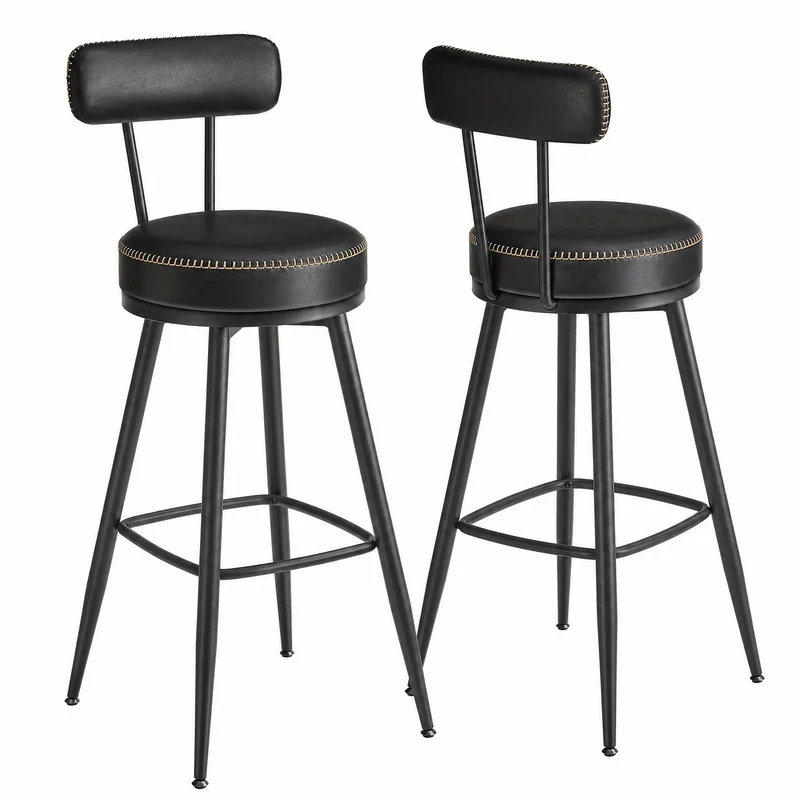 EKHO Kollektion - Barhocker 2er Set aus Kunstleder