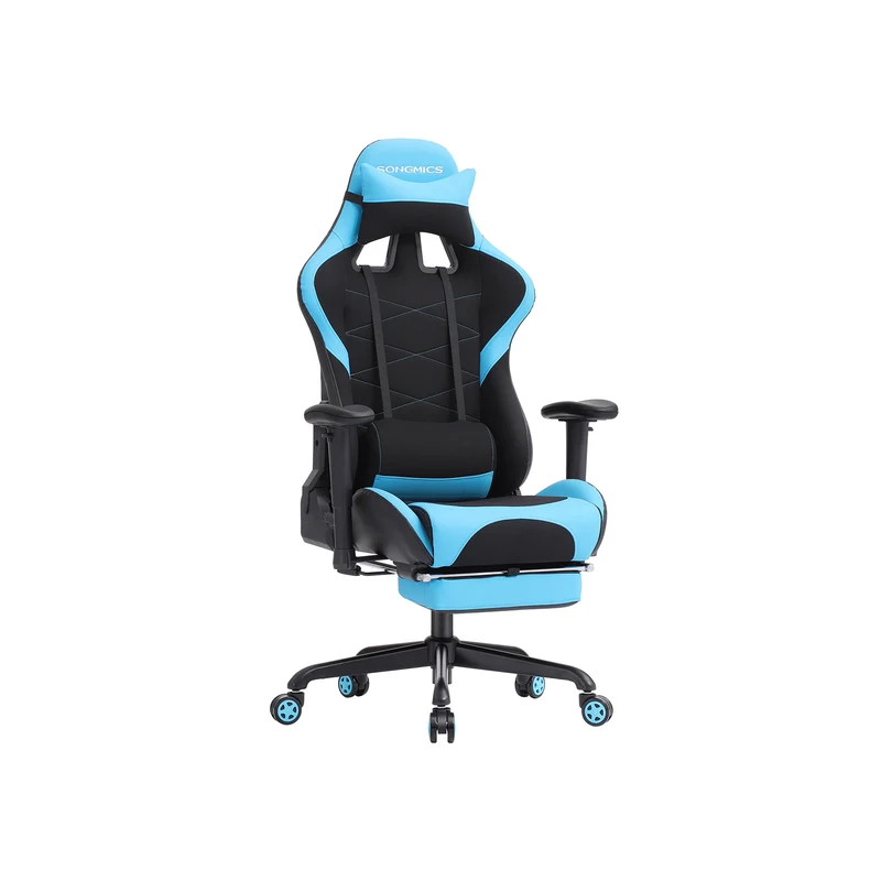 Gaming Stuhl mit Fußstütze