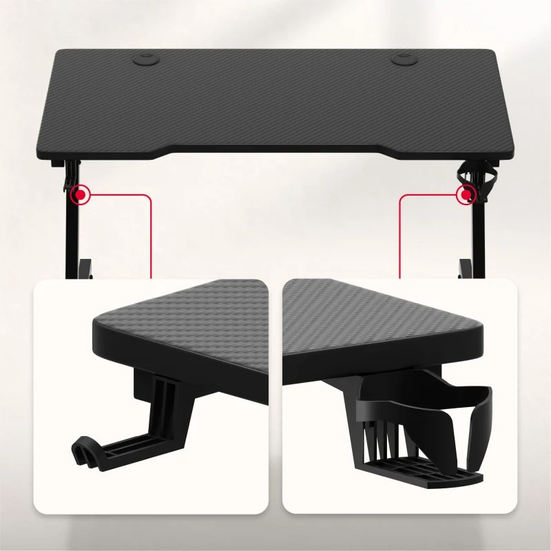 Gaming-Schreibtisch Huzaro Hero 2.5 Schwarz 120 cm