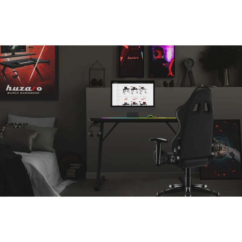 Gaming-Schreibtisch Huzaro Hero 1.8 Black 100 cm