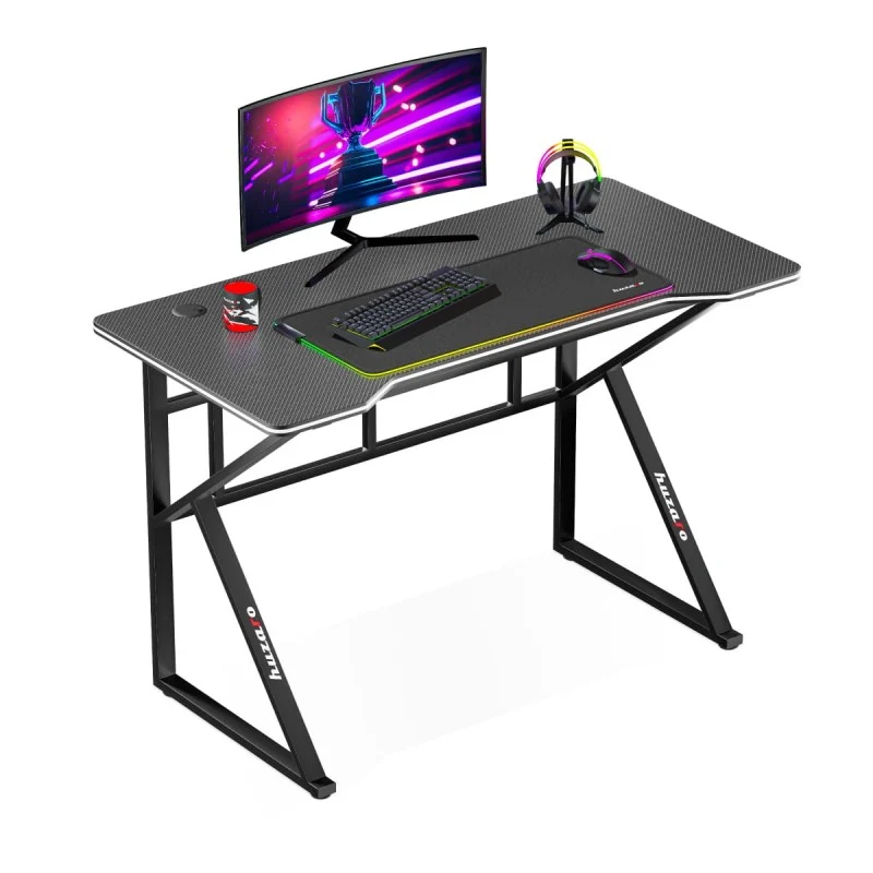 Gaming-Schreibtisch Huzaro Hero 1.6 Black 120 cm