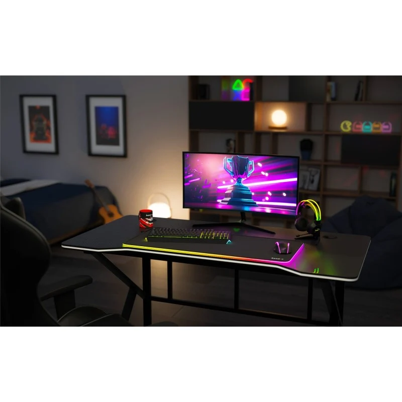 Gaming-Schreibtisch Huzaro Hero 1.6 Black 120 cm