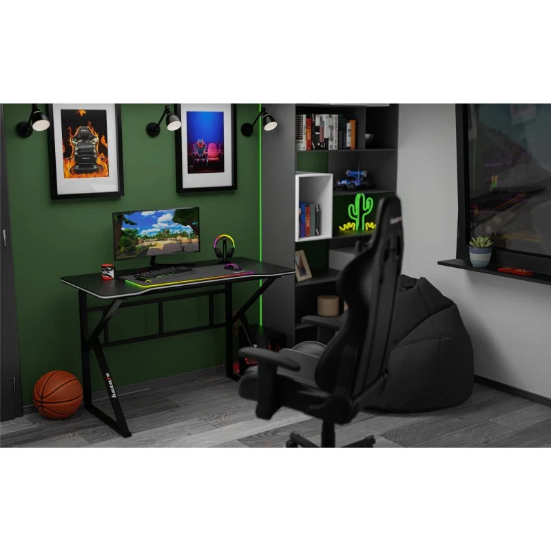 Gaming-Schreibtisch Huzaro Hero 1.6 Black 120 cm