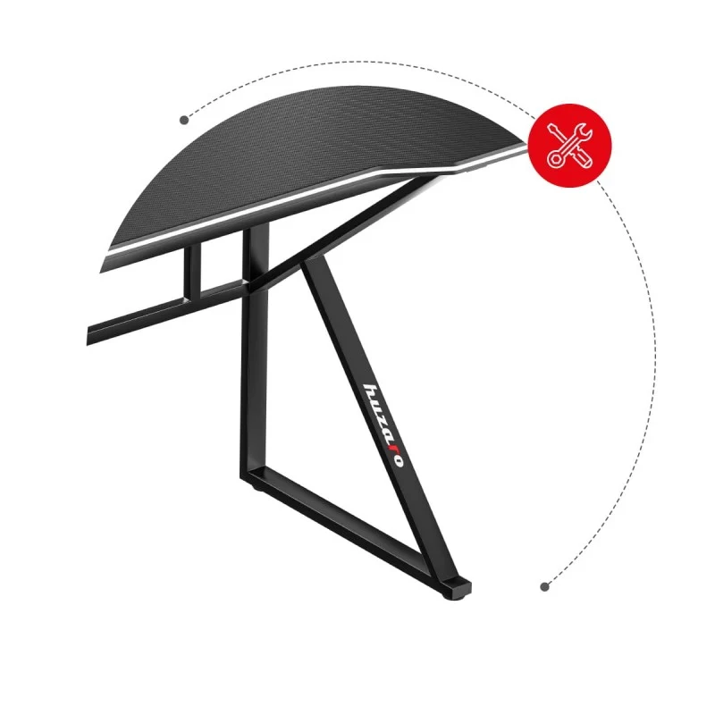 Gaming-Schreibtisch Huzaro Hero 1.6 Black 120 cm