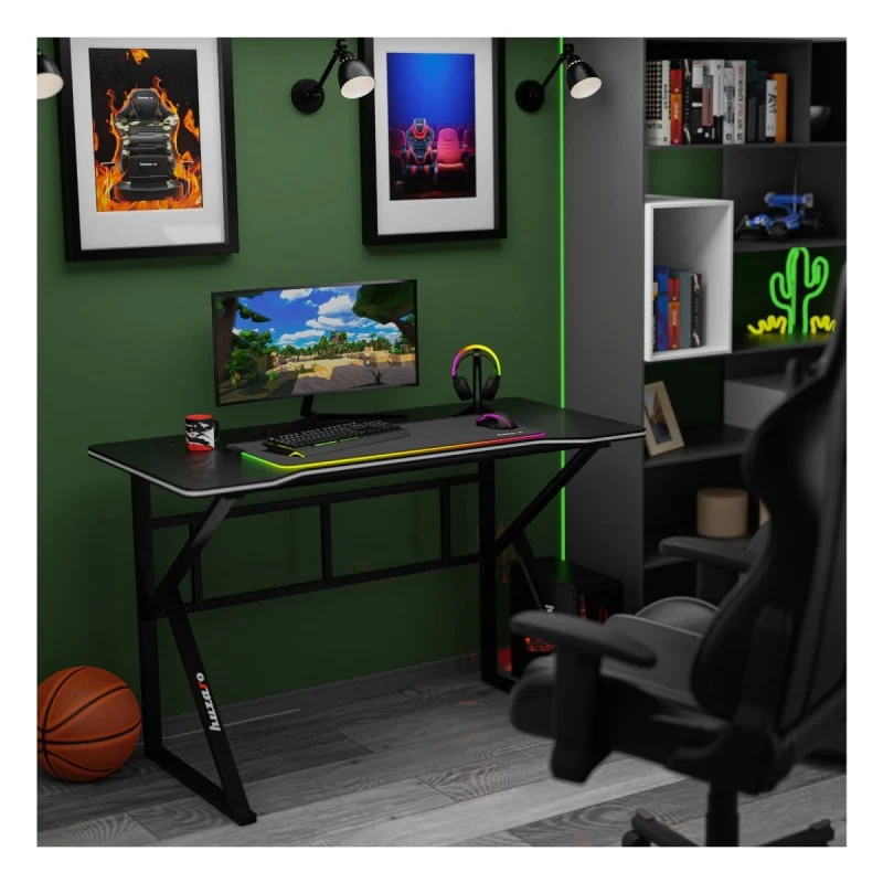 Gaming-Schreibtisch Huzaro Hero 1.6 Black 120 cm