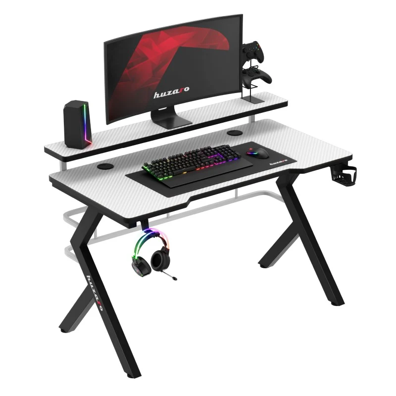 Gaming-Schreibtisch Huzaro Hero 5.0 Weiß 120 cm