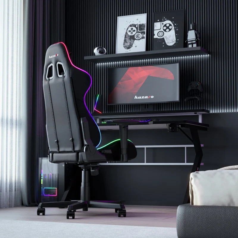 Gaming-Schreibtisch Huzaro Hero 5.0 Weiß 120 cm