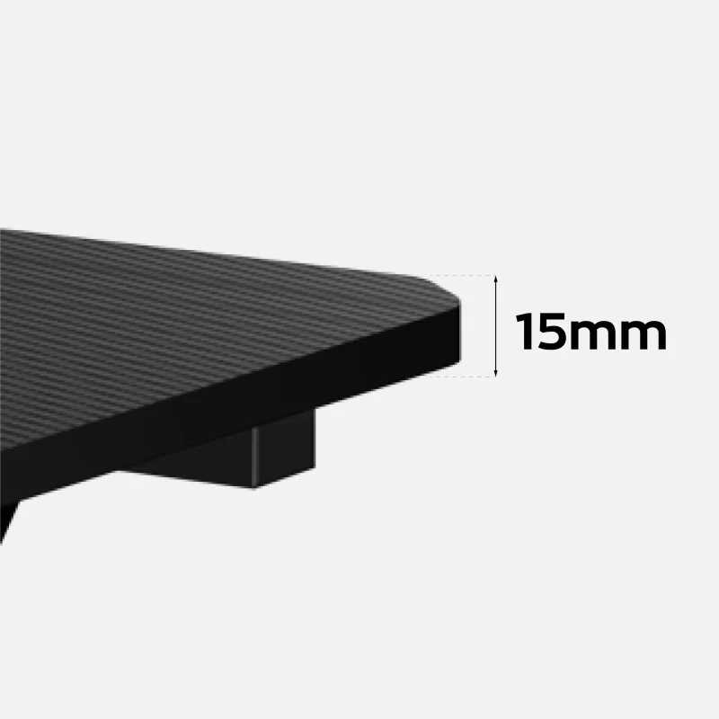Gaming-Eckschreibtisch Huzaro Hero 7.0 Black 154 cm