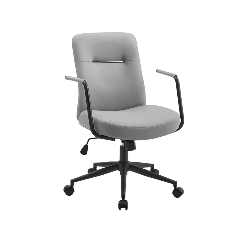 Bürostuhl mit Rückenlehnen und gebogenem Sitz