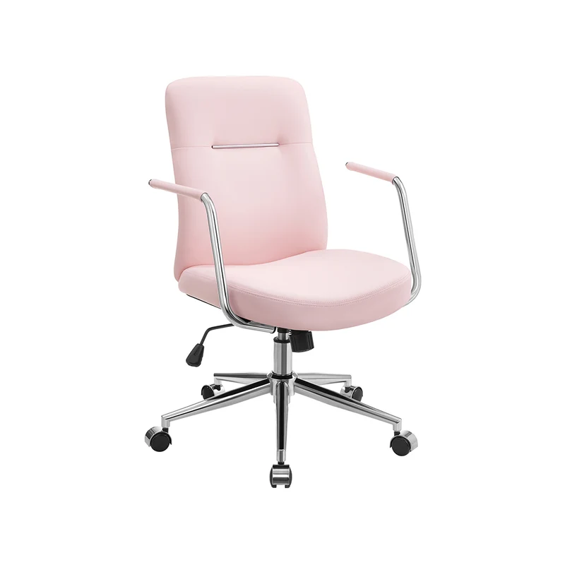 Bürostuhl mit Rückenlehnen und gebogenem Sitz