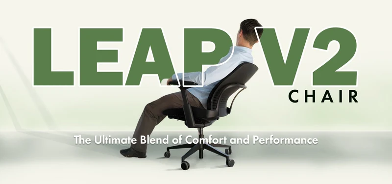 Steelcase Leap V2 Chair (Black Frame) Fully Renewed