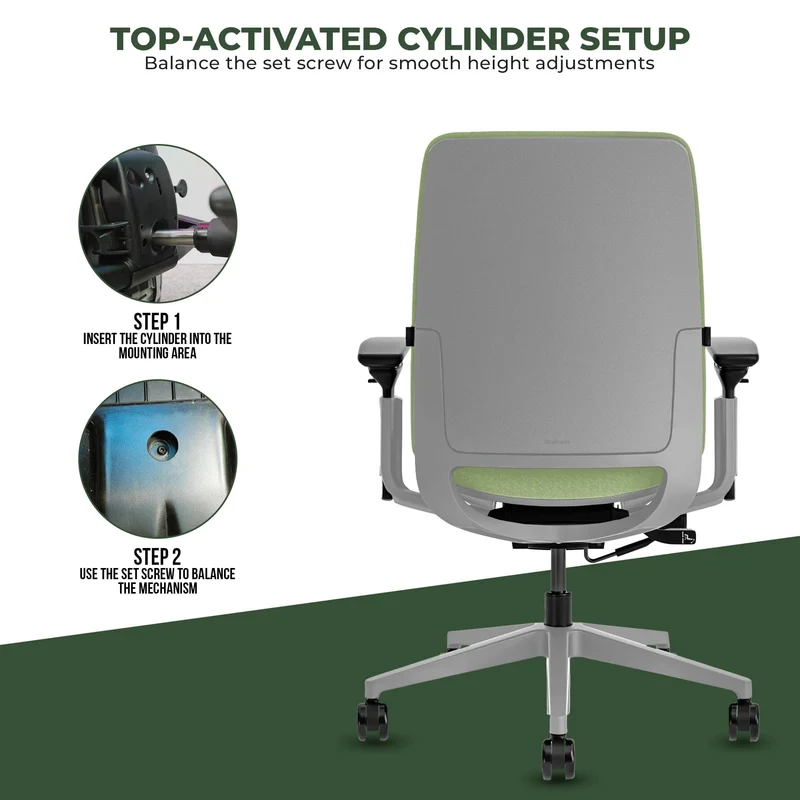Steelcase Amia Task Chair (Platinum Frame) Fully Renewed