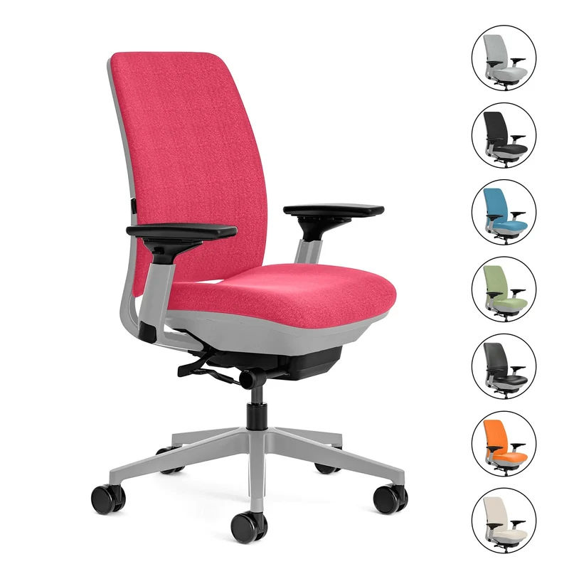 Steelcase Amia Task Chair (Platinum Frame) Fully Renewed