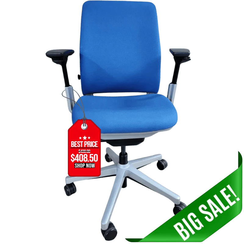 Steelcase Amia Task Chair (Platinum Frame) Fully Renewed