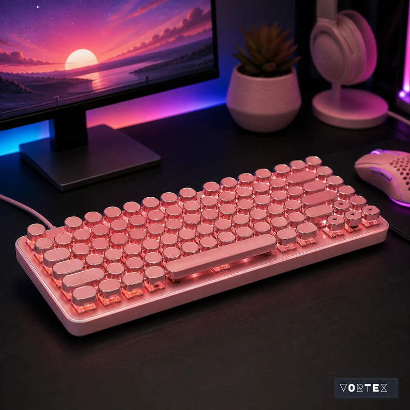 Pink Retro Keyboard