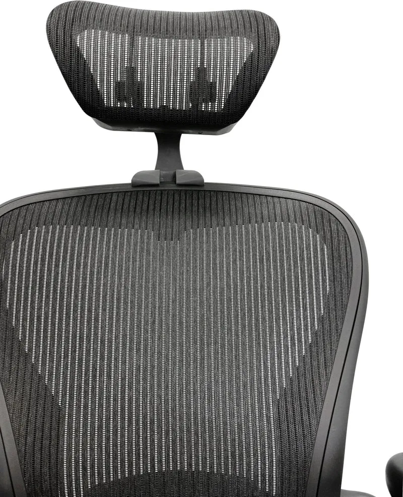 Herman Miller Aeron V1 (Classic) Chair and OLS Headrest Saving Bundle
