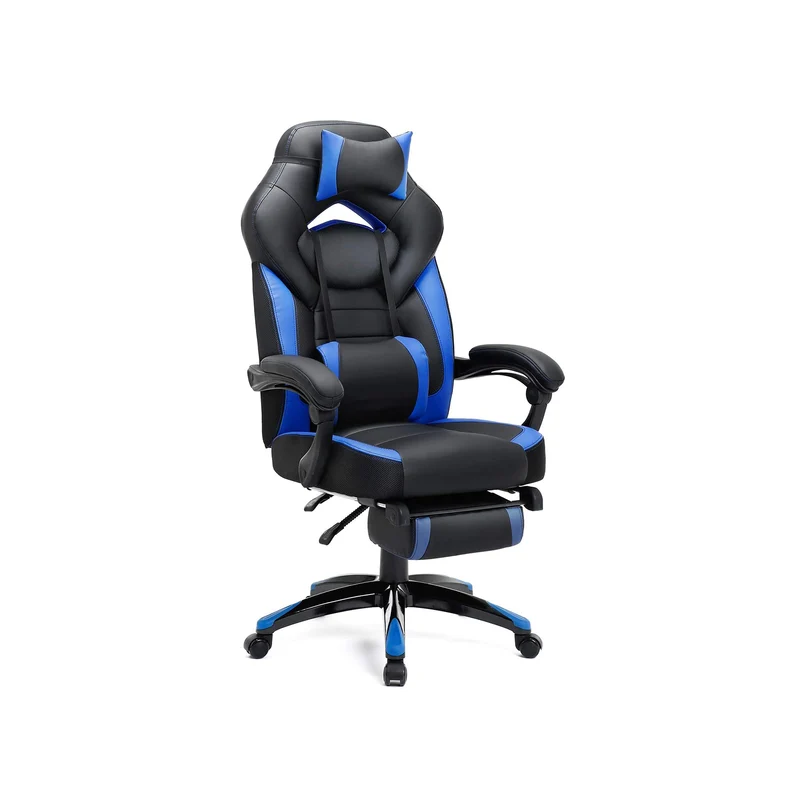 Ergonomischer Bürostuhl mit Fußstütze