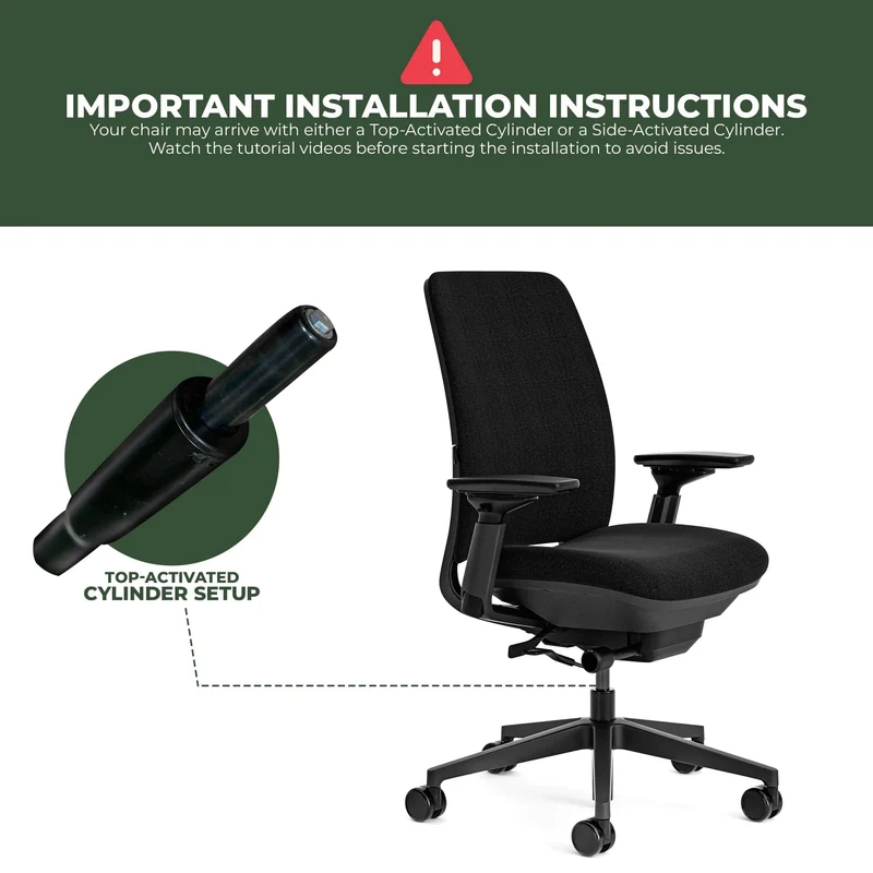 Steelcase Amia Task Chair (Black Frame) Fully Renewed