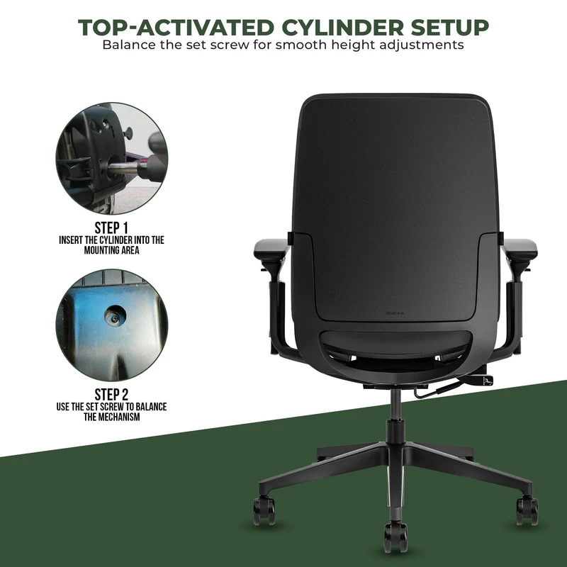 Steelcase Amia Task Chair (Black Frame) Fully Renewed