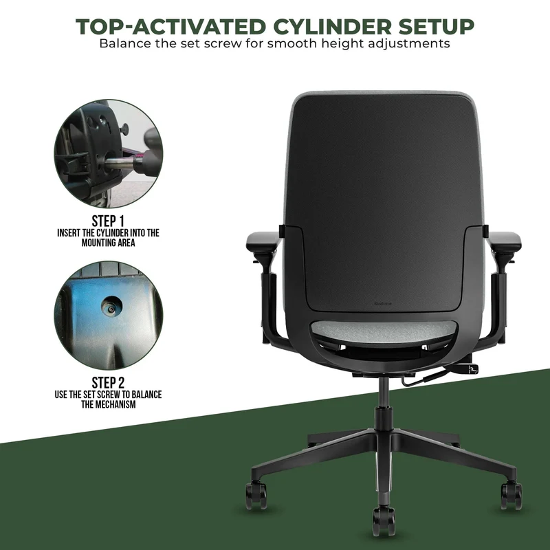 Steelcase Amia Task Chair (Black Frame) Fully Renewed